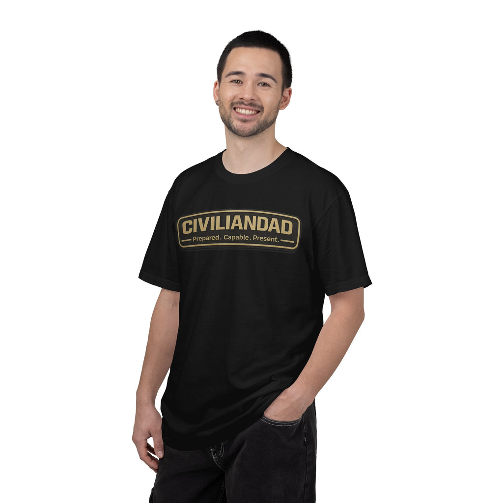CivilianDad Front and Back Graphic T-Shirt