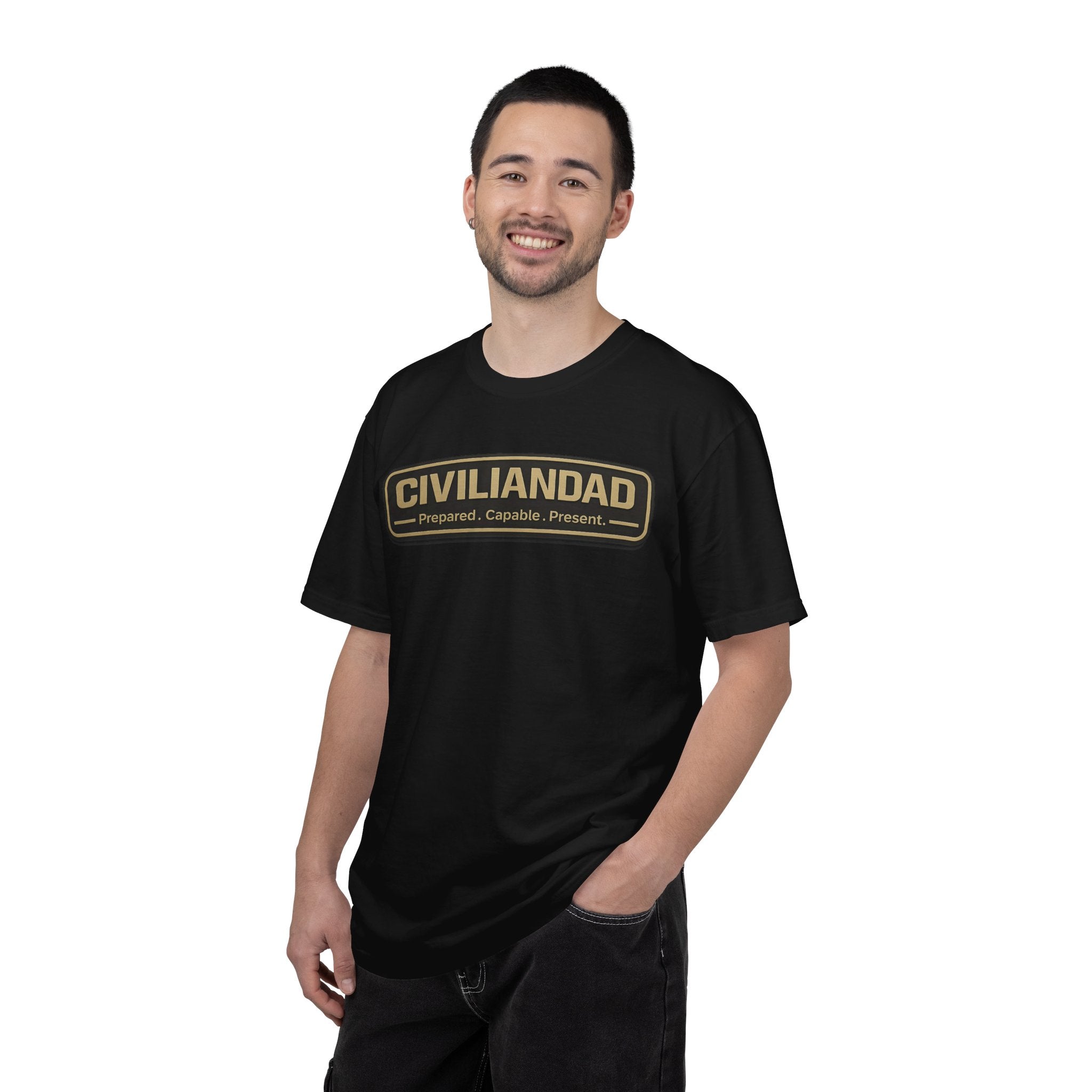 CivilianDad Front and Back Graphic T-Shirt