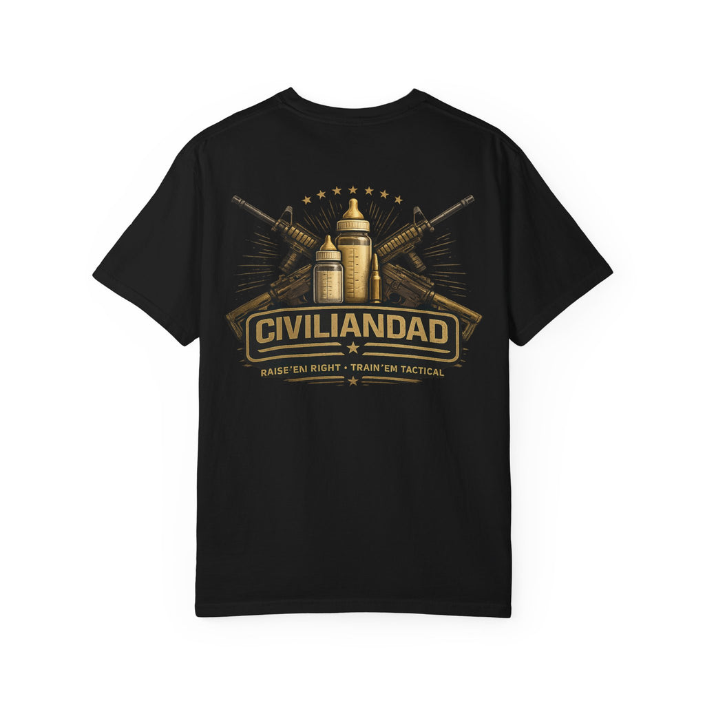 CivilianDad Front and Back Graphic T-Shirt