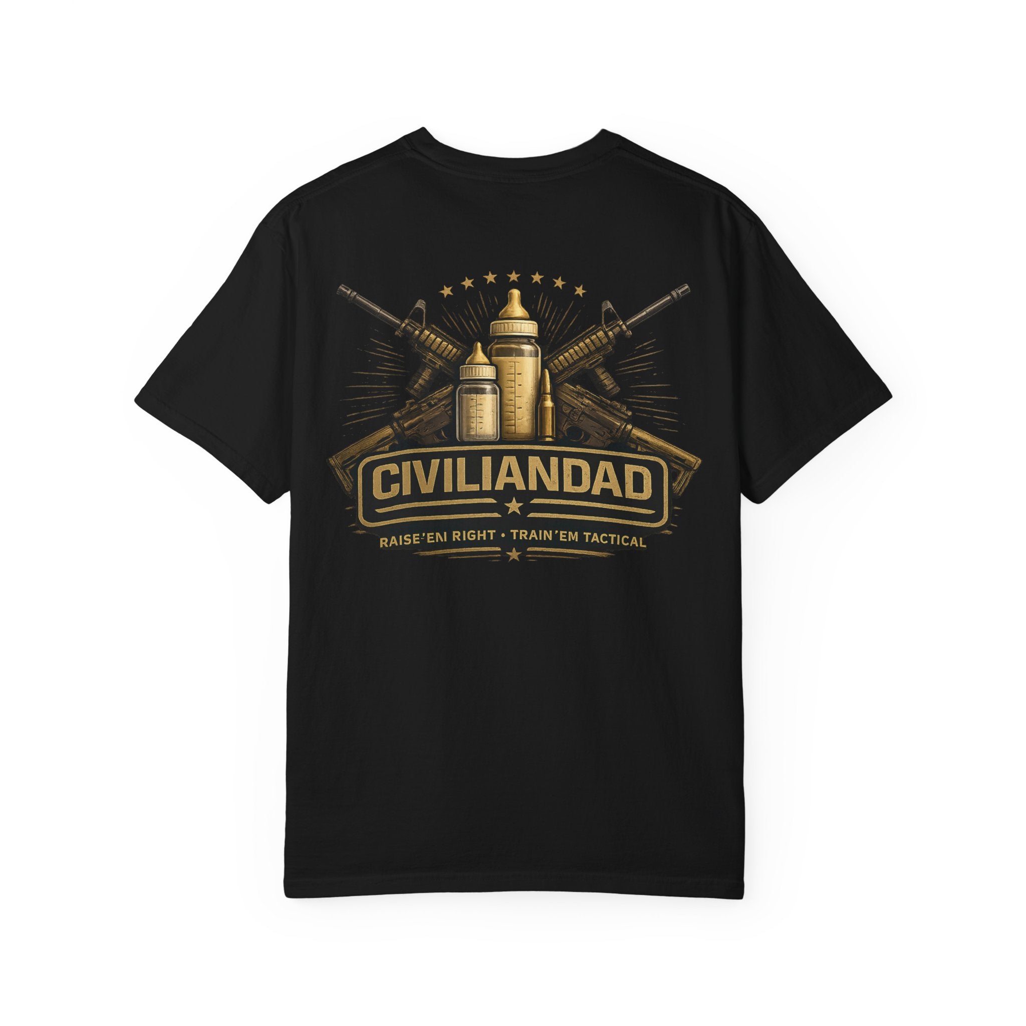 CivilianDad Front and Back Graphic T-Shirt