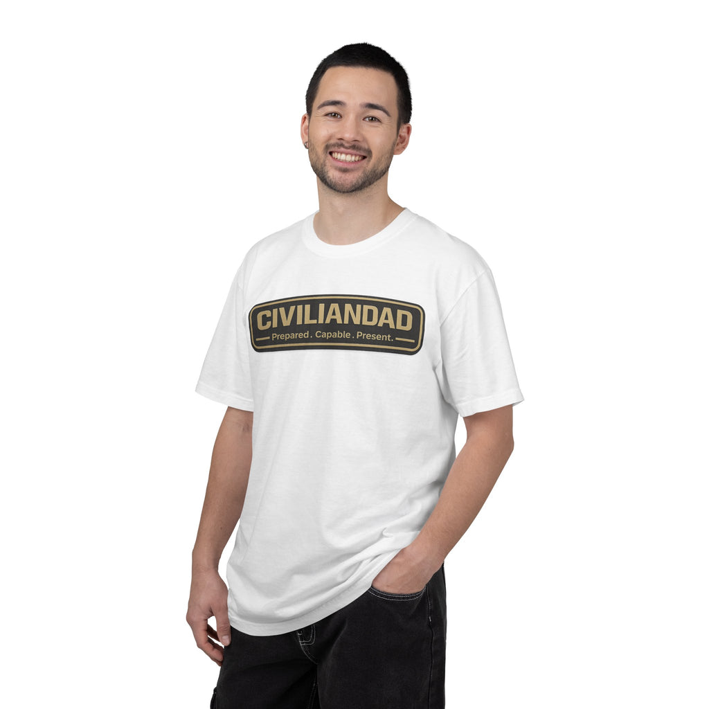 CivilianDad Front and Back Graphic T-Shirt