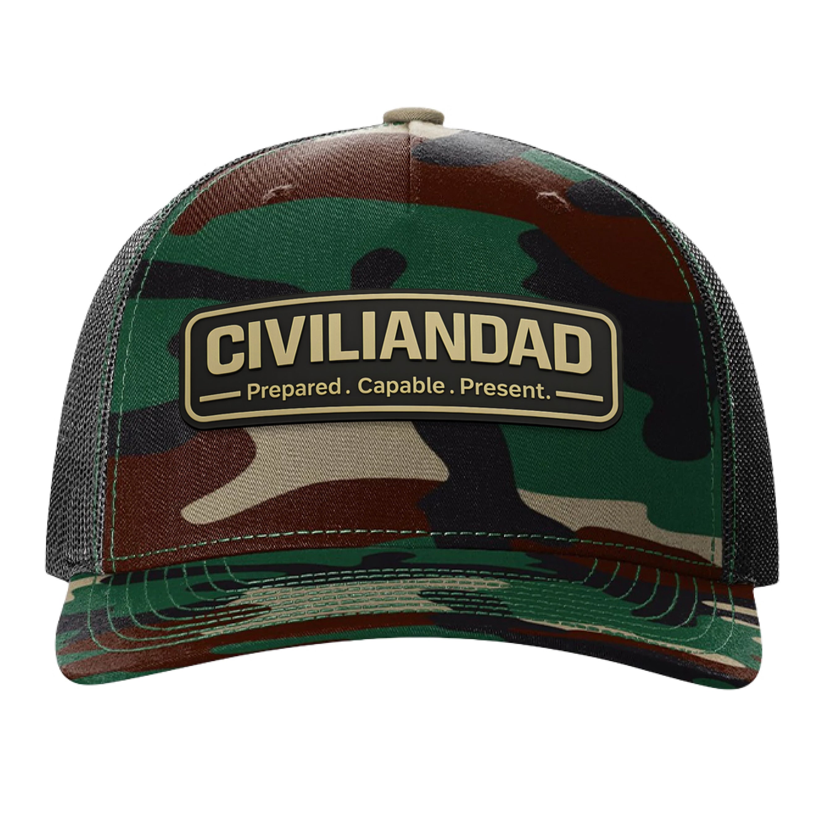 Green Camo/ Black - FRONT